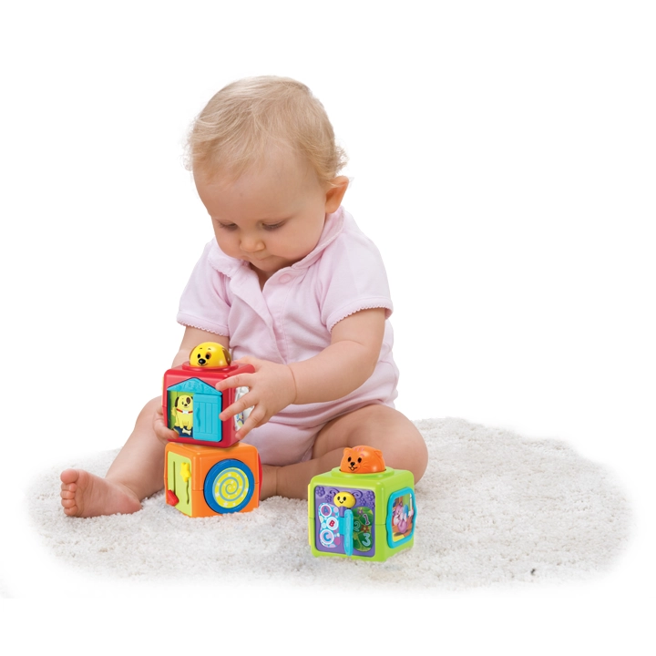 Stack & Play Animal Cubes Stacking Toy - 3 months and above 3-piece
