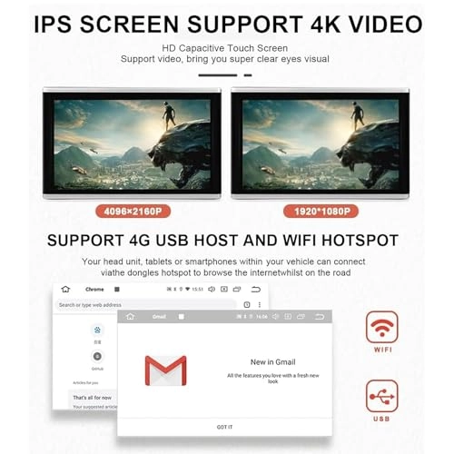 In-Car Headrest Monitor - 10.1/11.6″