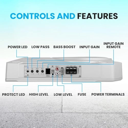Low-Profile Amplified Subwoofer System - 10-Inch 900 Watt