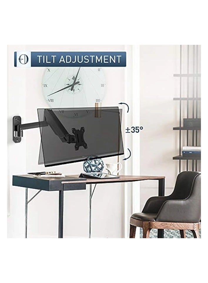 Monitor Arm Wall Mount Bracket - 1 17 to 32 inches 75mm x75mm, 100mm x100mm