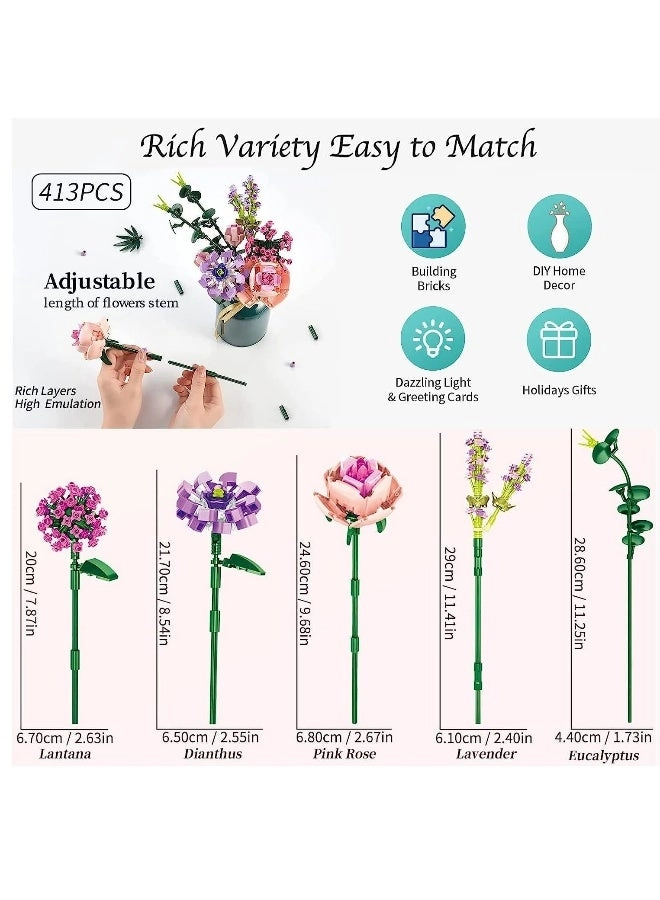 Rose Flower Bouquet - 413 piece(s)