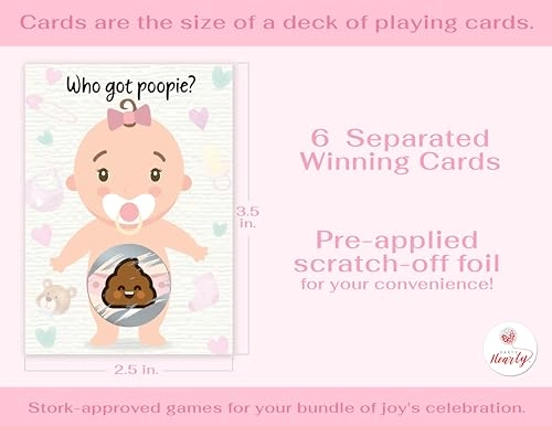 Baby Shower Games - 66 pcs Adult English