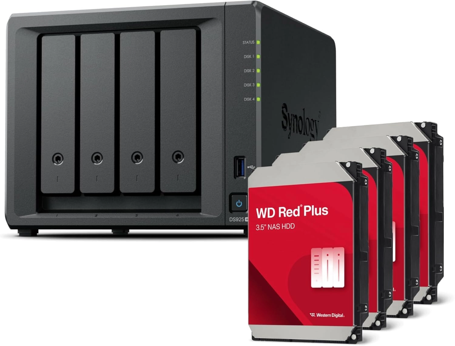 Synology DS925+ 4-Bay 16TB - 4X 4TB HDDs