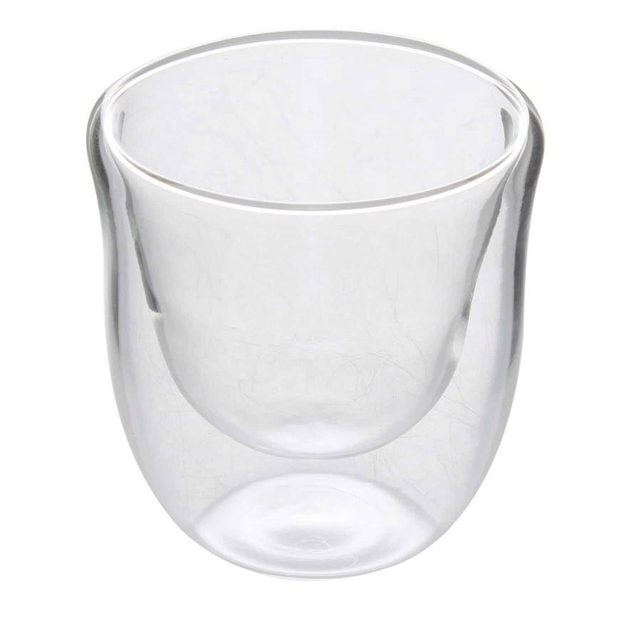 Borosilicate Double Wall Cawa Glass Tumbler - 6 pcs - 70 ml