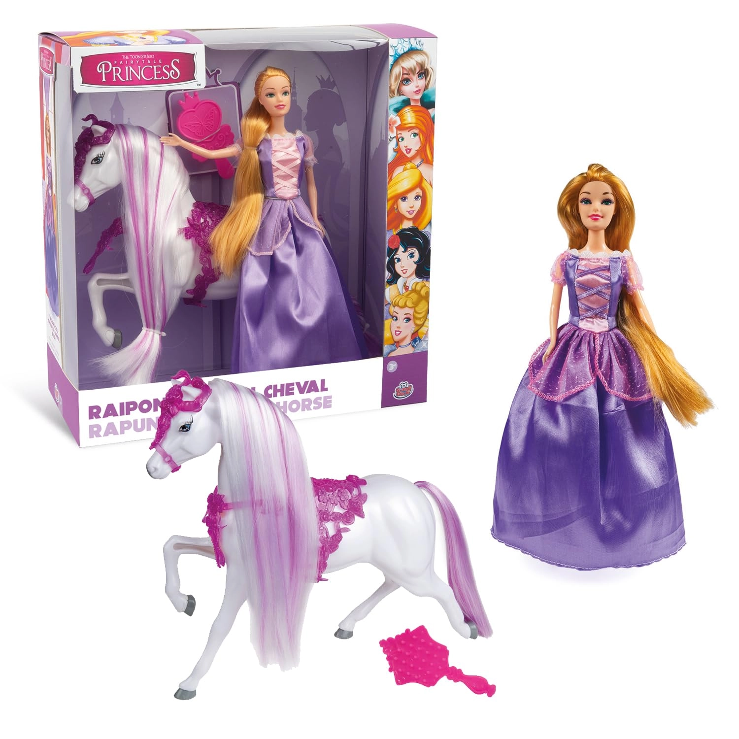 Fairytale Princess Rapunzel Doll - 30 cm Horse Ages 3+