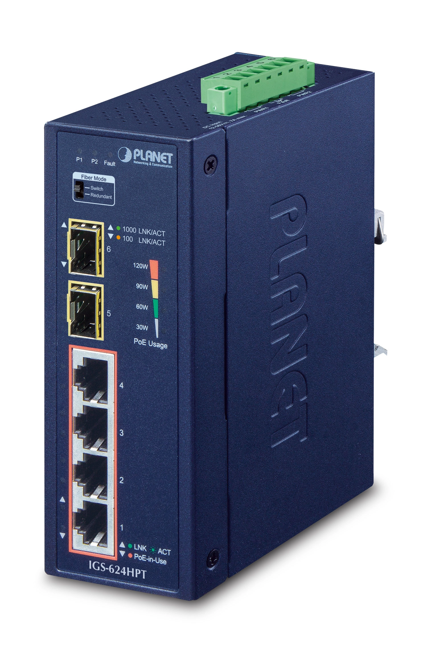PLANET IGS-624HPT 6-Ports