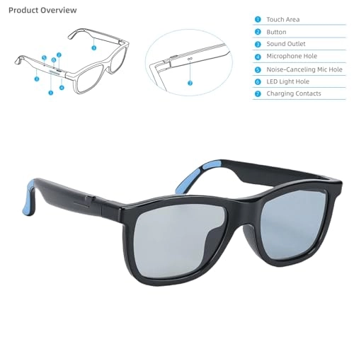 Smart Translation Glasses - AI Bluetooth Open Ear
