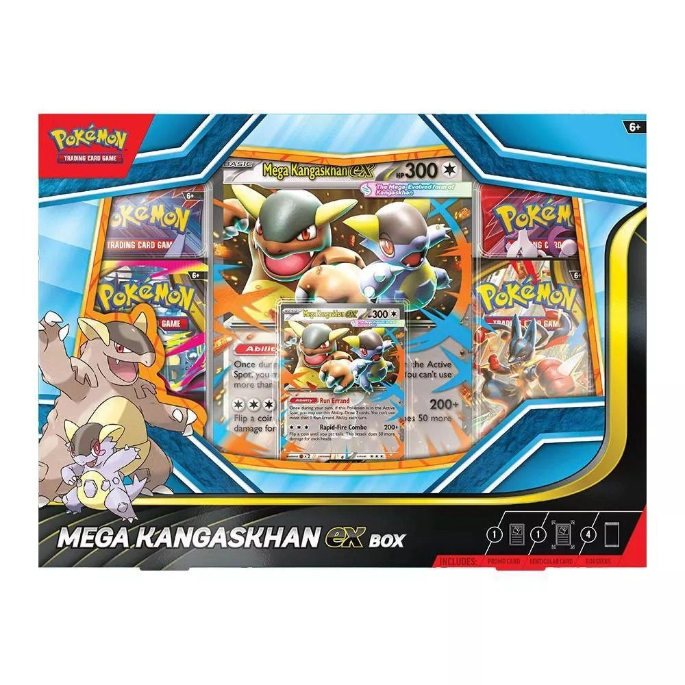 Pokémon Mega Kangaskhan ex - Box 1 foil promo 1 oversize lenticular 4 booster packs