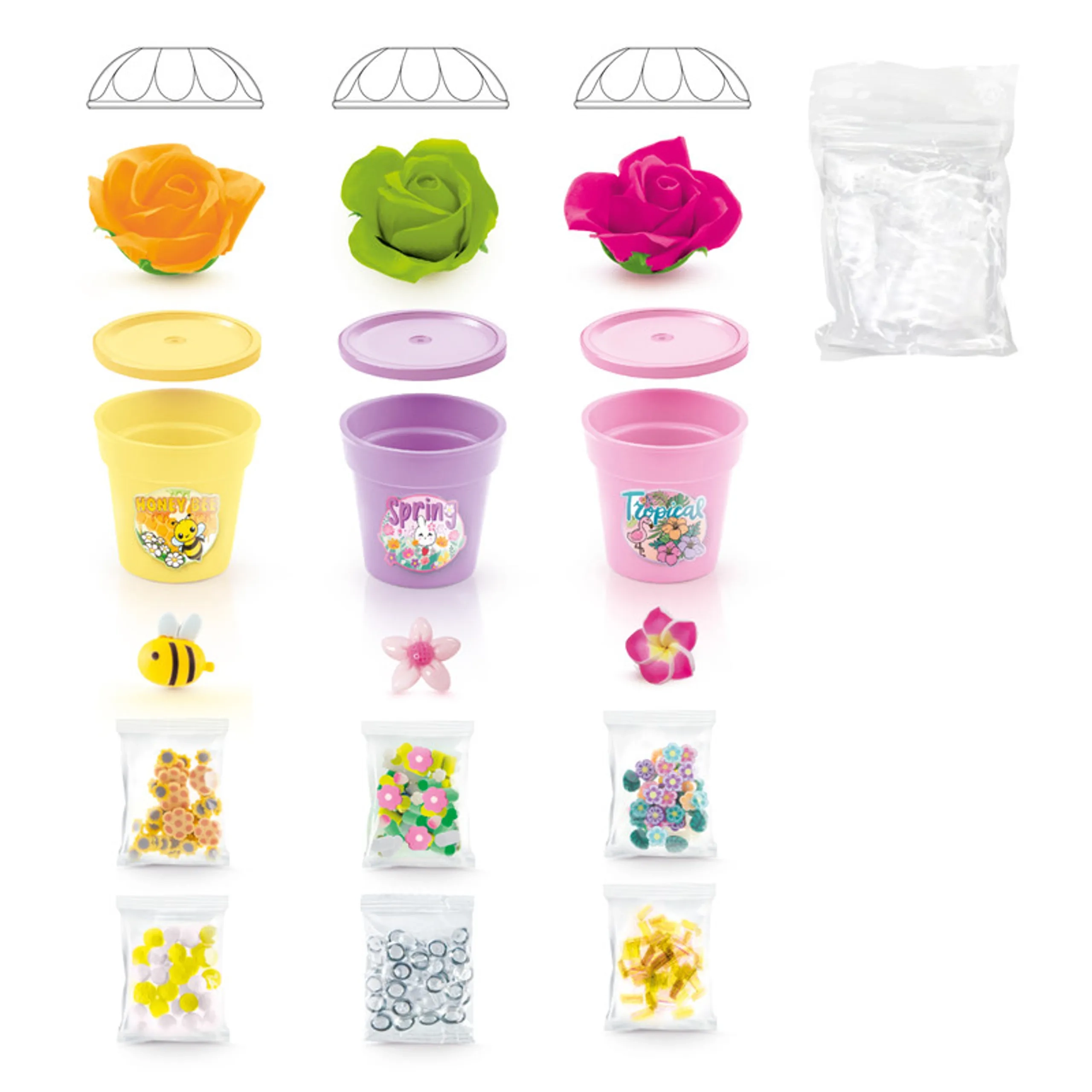 Slime Flower Pot - 6+ years 3 pcs