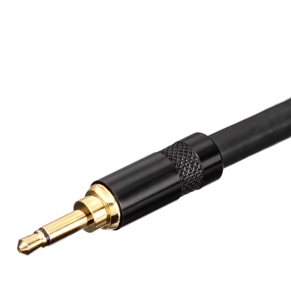 BNC Male to 3.5mm 1/8" Mono Male Plug Stereo Adapter - 6.5 Feet