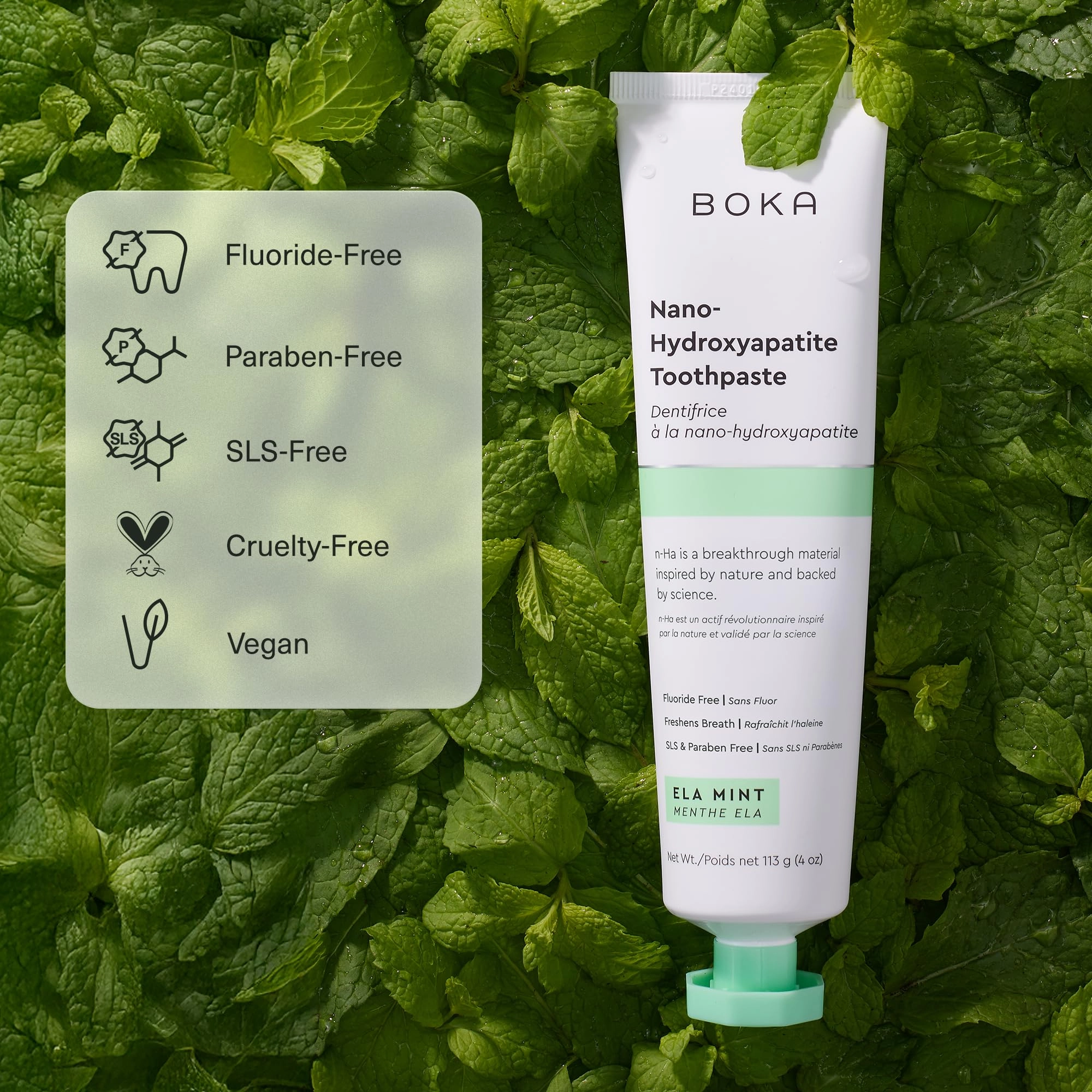 Nano Hydroxyapatite Ela Mint Toothpaste Adult 36.85 Grams