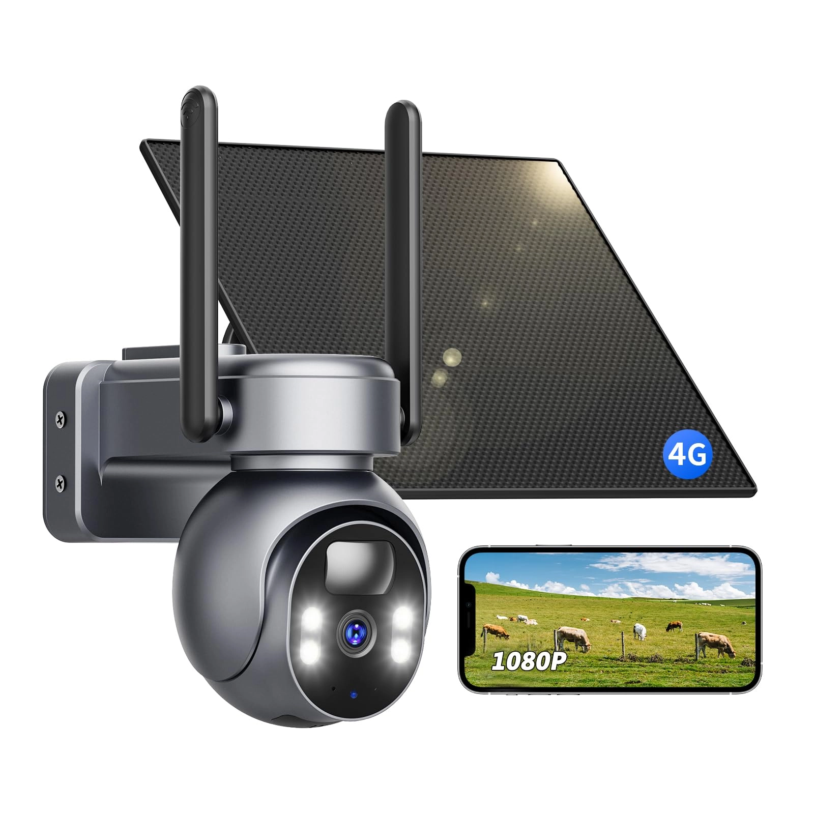 4G LTE cellular security camera 2K