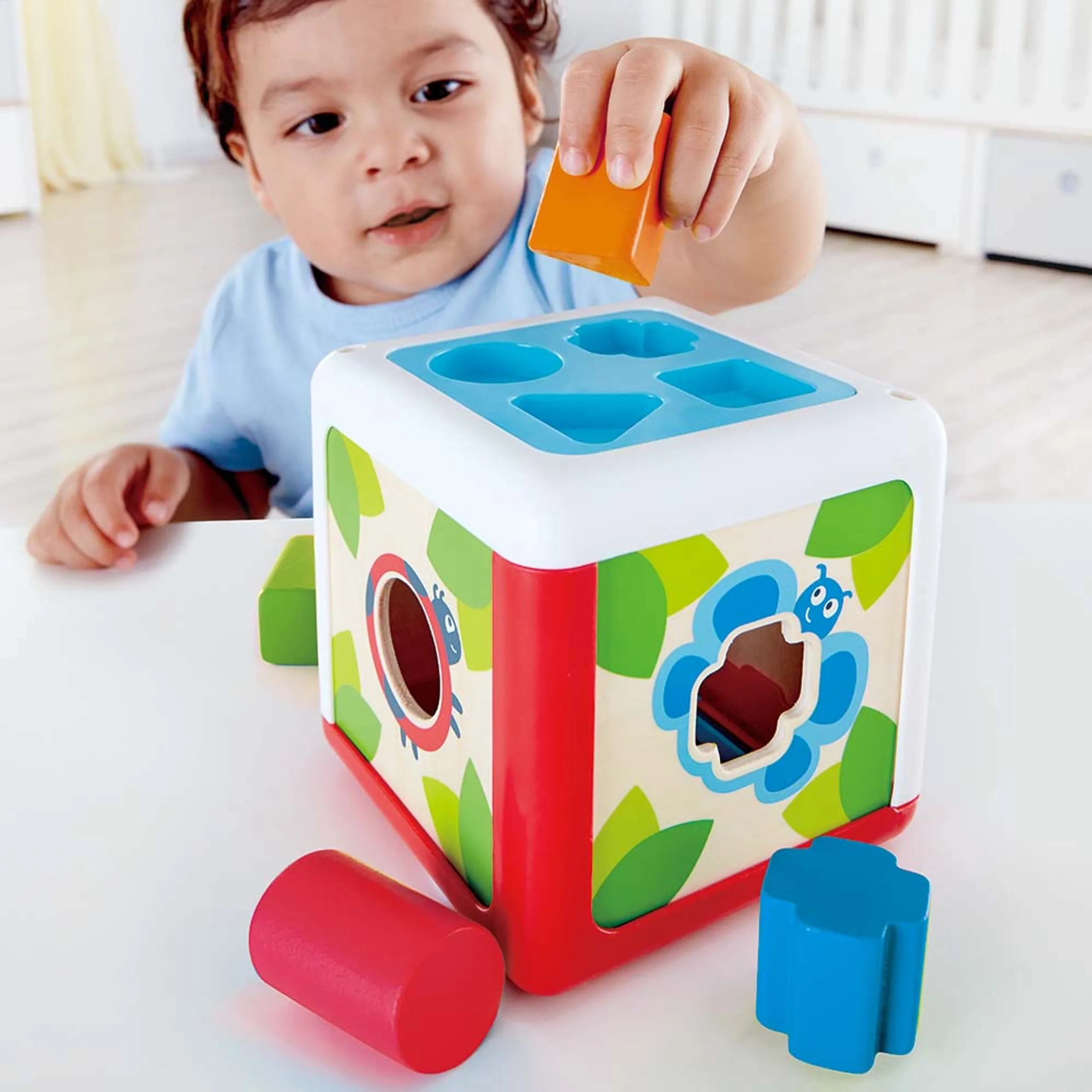 Musical Walker + Shape Sorting Box + Baby's Wild Animal Book - Suitable for 10 months and above