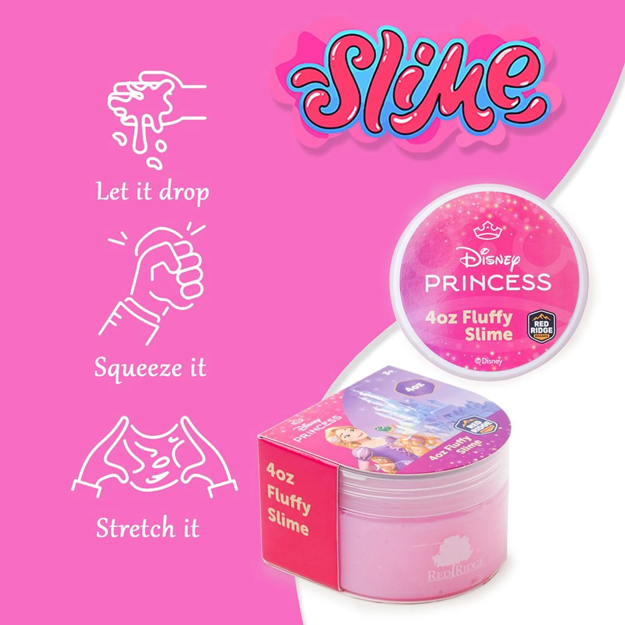 Disney Princess Fluffy Slime - Suitable for 3 years & above