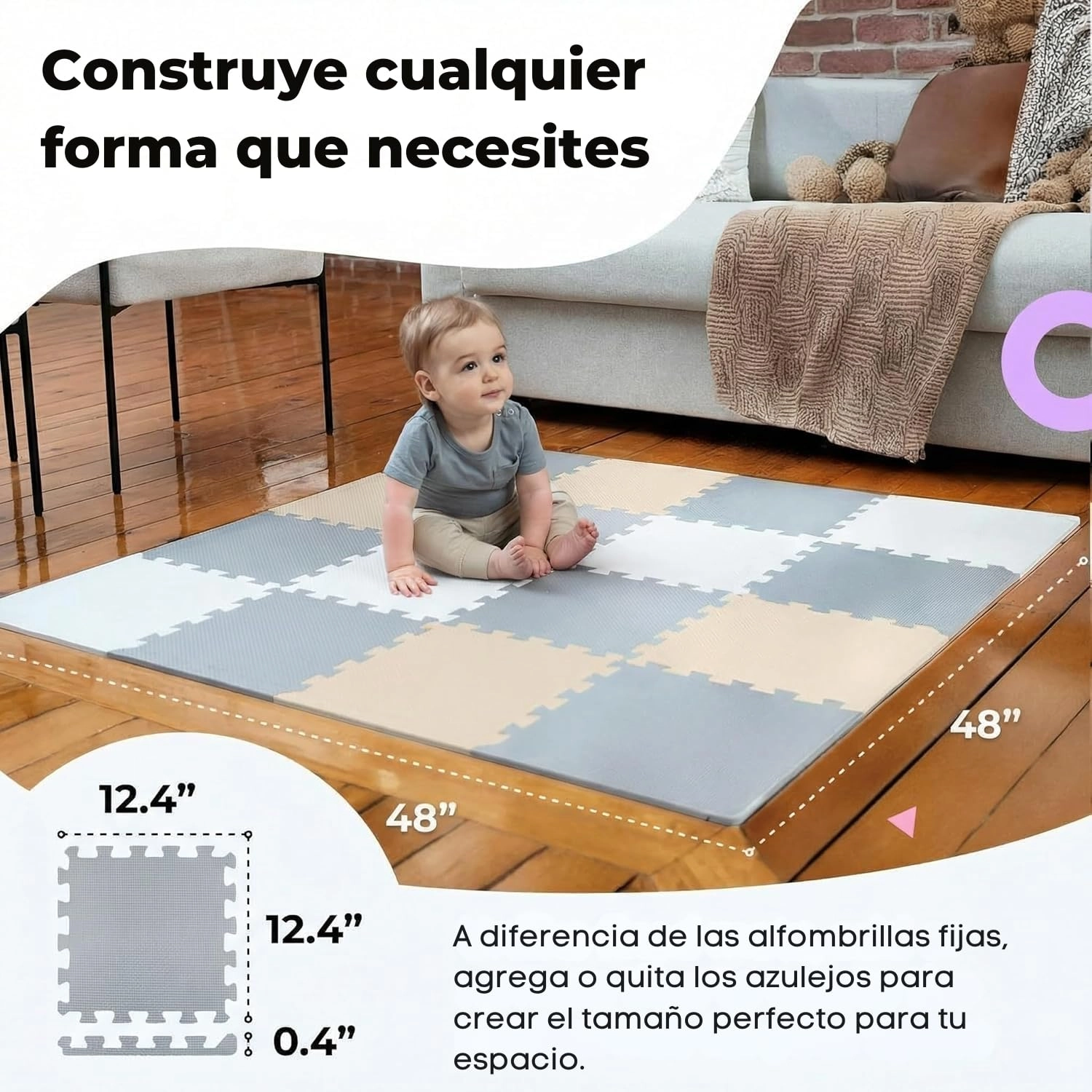 Baby Play Mat - Neutral 6-12 months