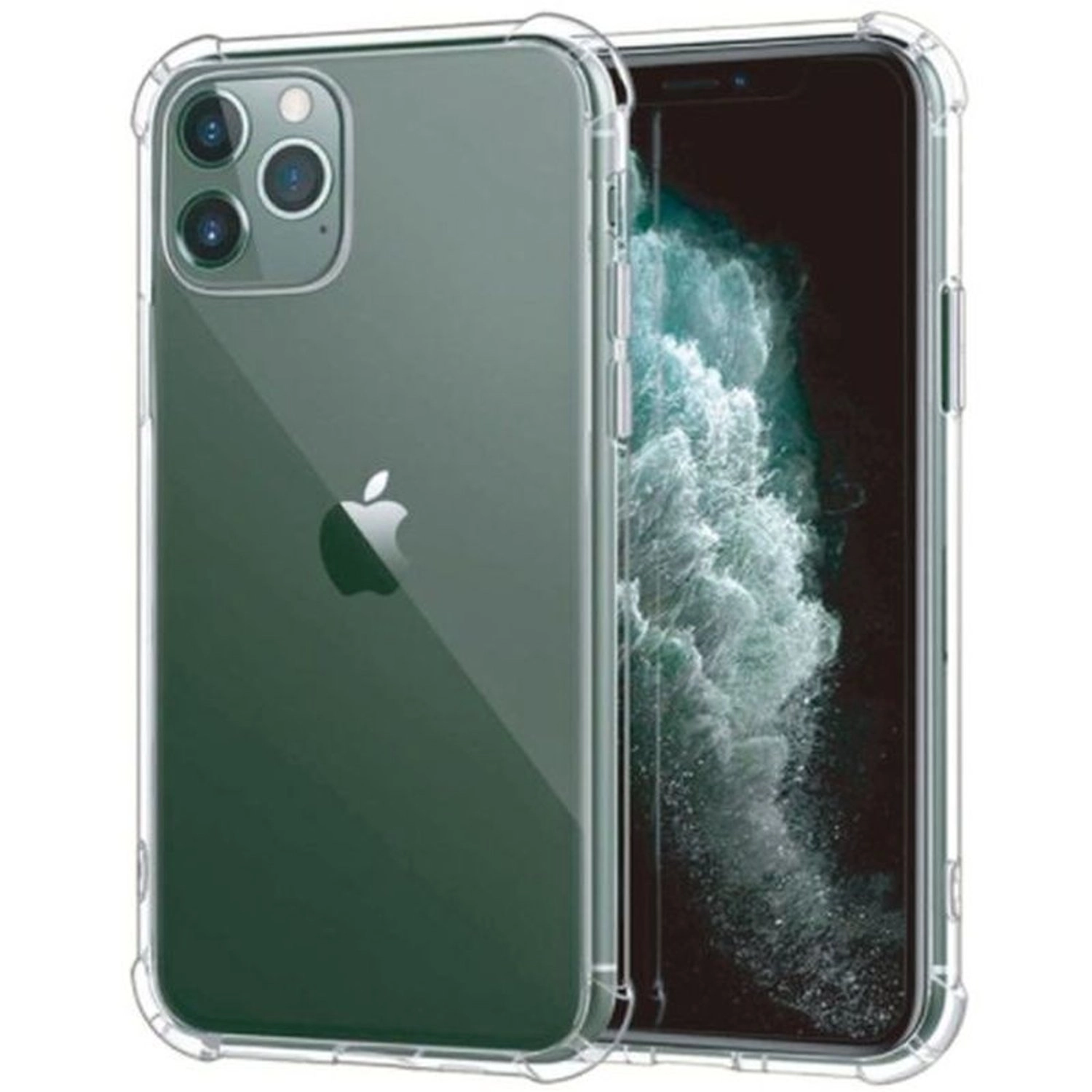 Ezzi Tech Clear Case for iPhone 11 Pro Max - PC & TPU material