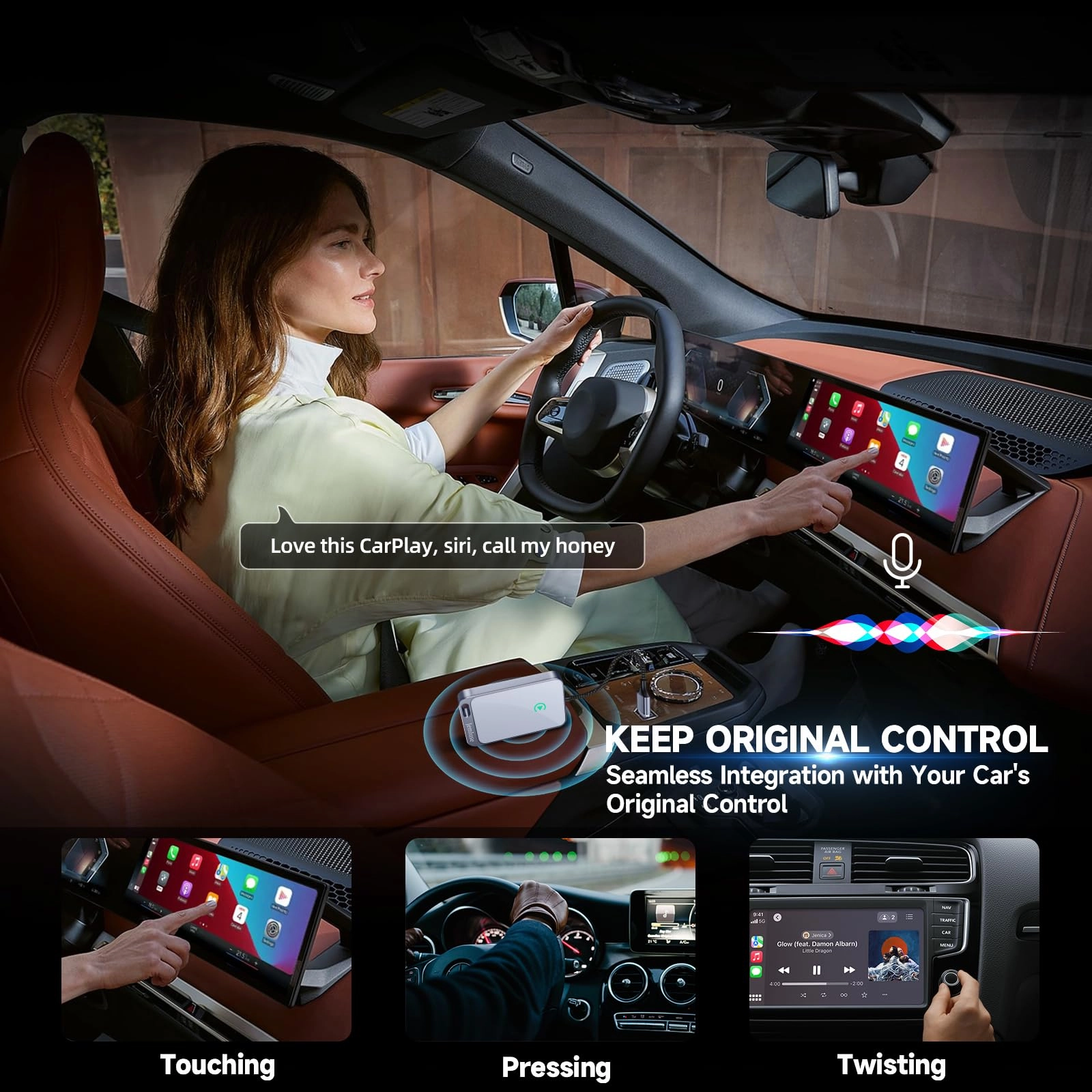 Wireless CarPlay Adapter for iPhone - USB C Multi-User