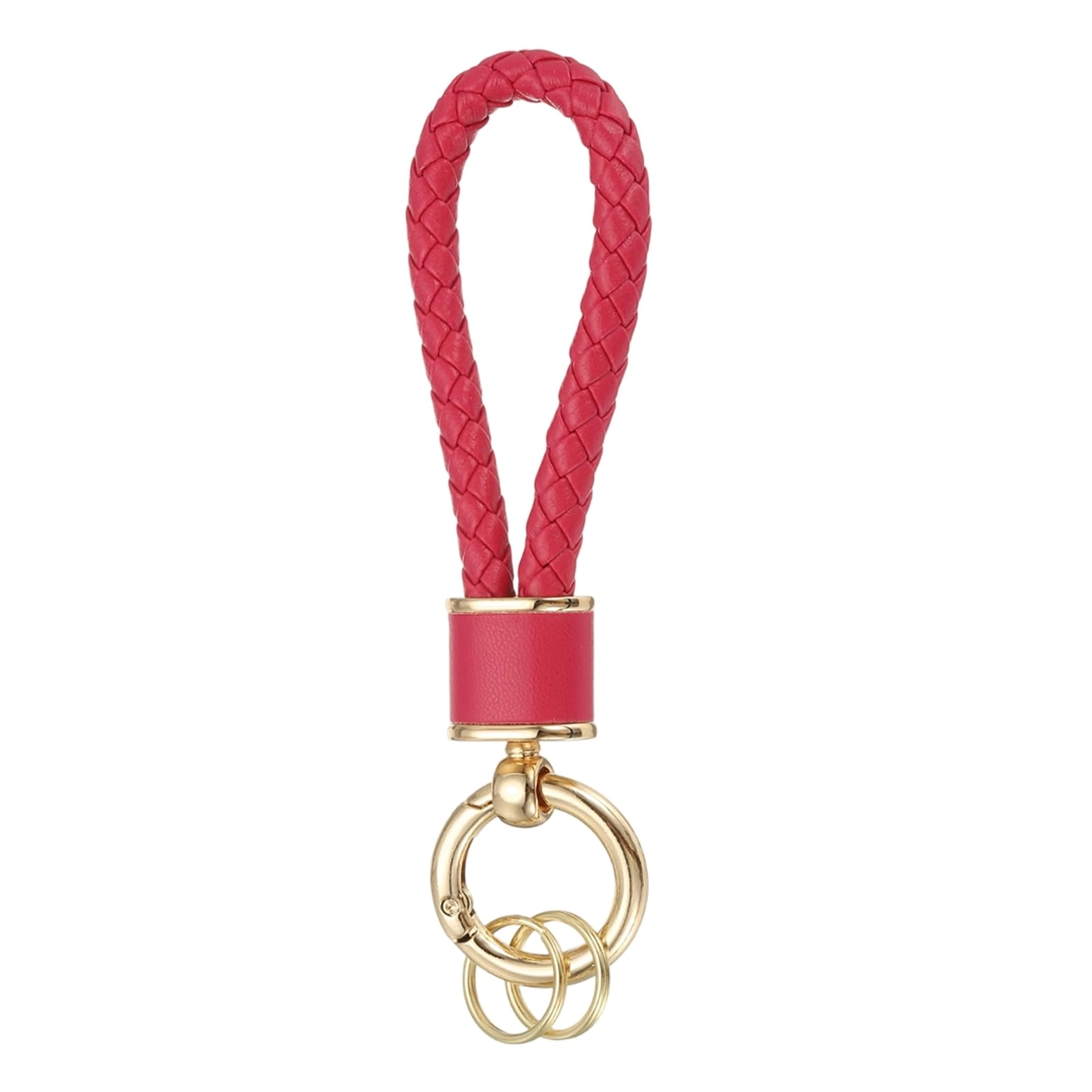 Braided Leather Keychain - Animal