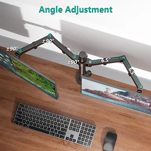 Dual LCD Monitor Desk Mount Stand - Two 27"