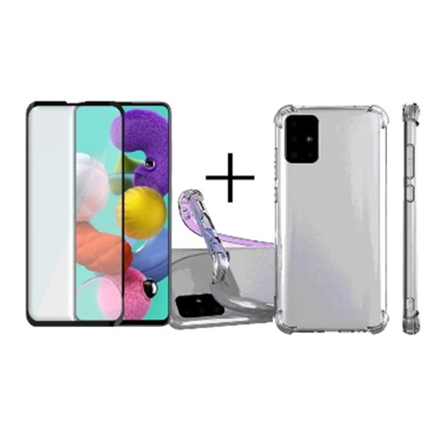 Max & Max Clear Tempered Glass Screen Protector for Samsung Galaxy A51