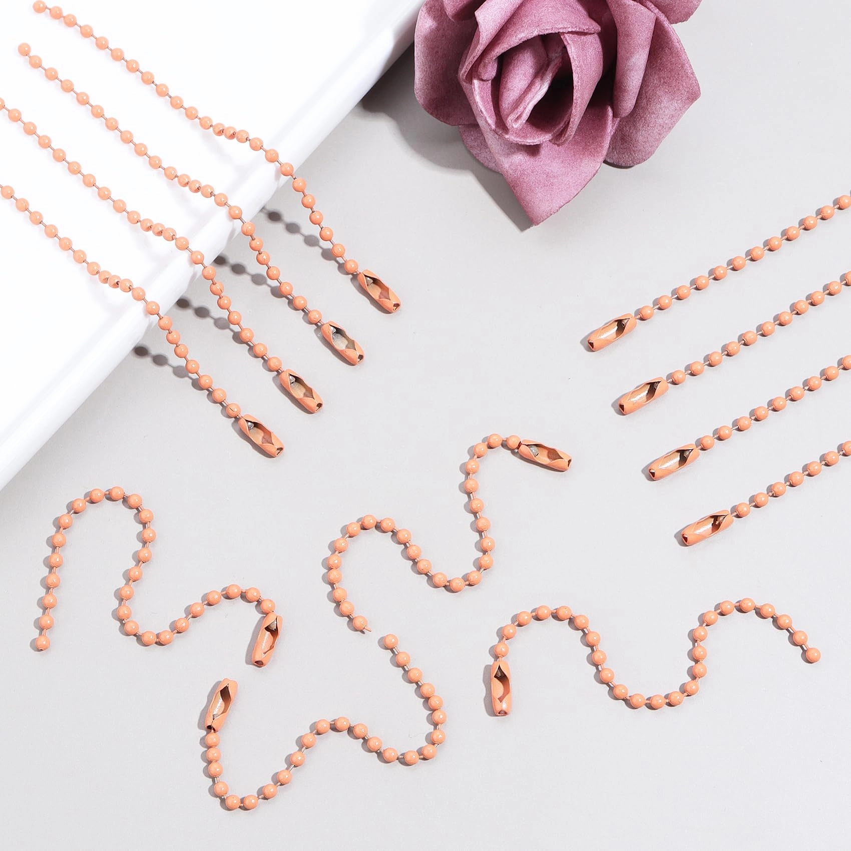 Ball Beads Chains - 20Pcs Purple 4 Inch