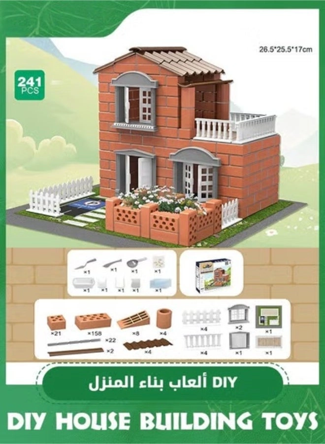 House Building Set - 241 Pcs Bricklayer
