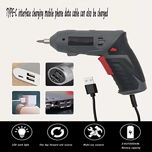 Portable One-Button Brushless Impact Lithium Electric Drill - 1200ma