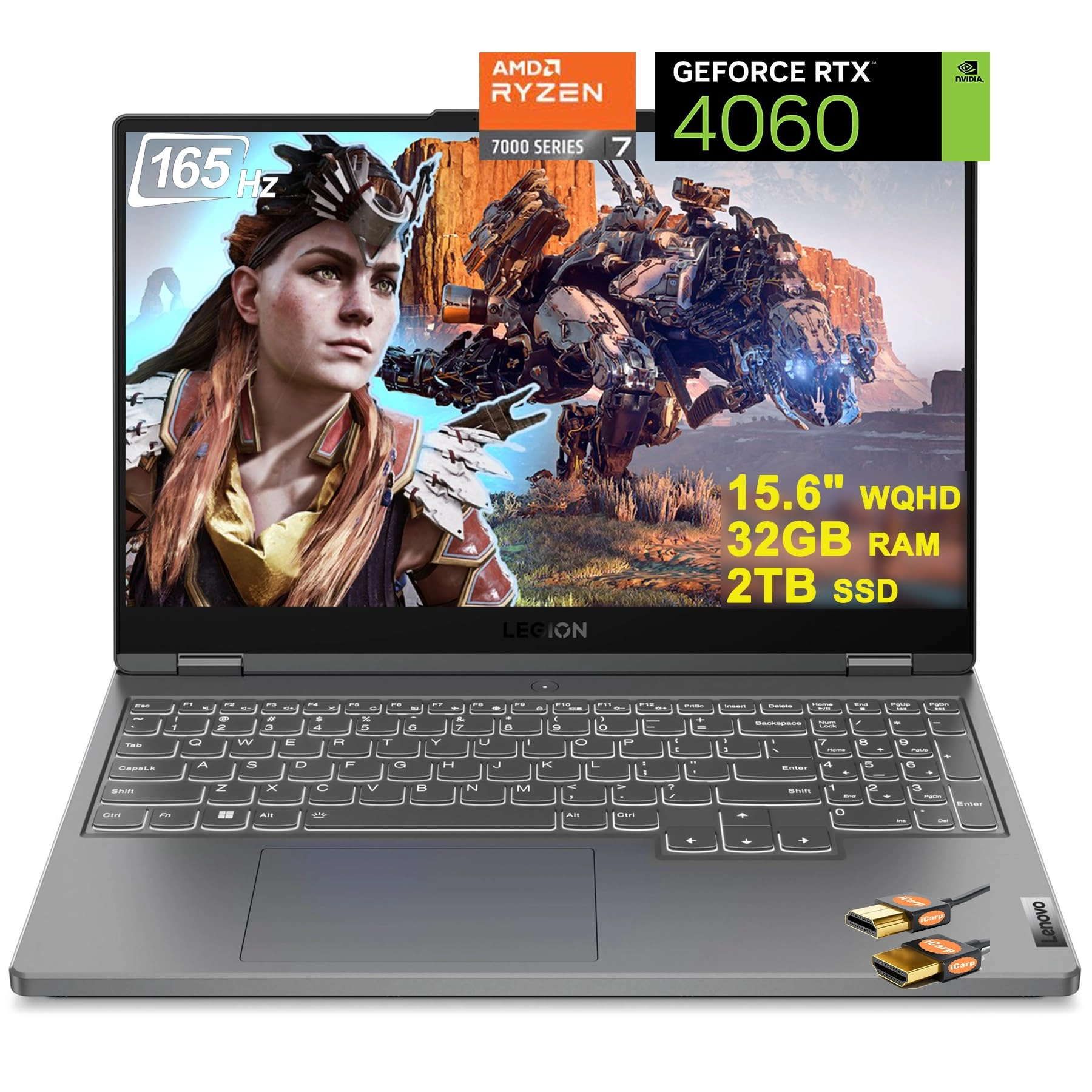 Lenovo Legion 5 - 15.6'' Ryzen 7 7735HS 32GB DDR5 2TB SSD