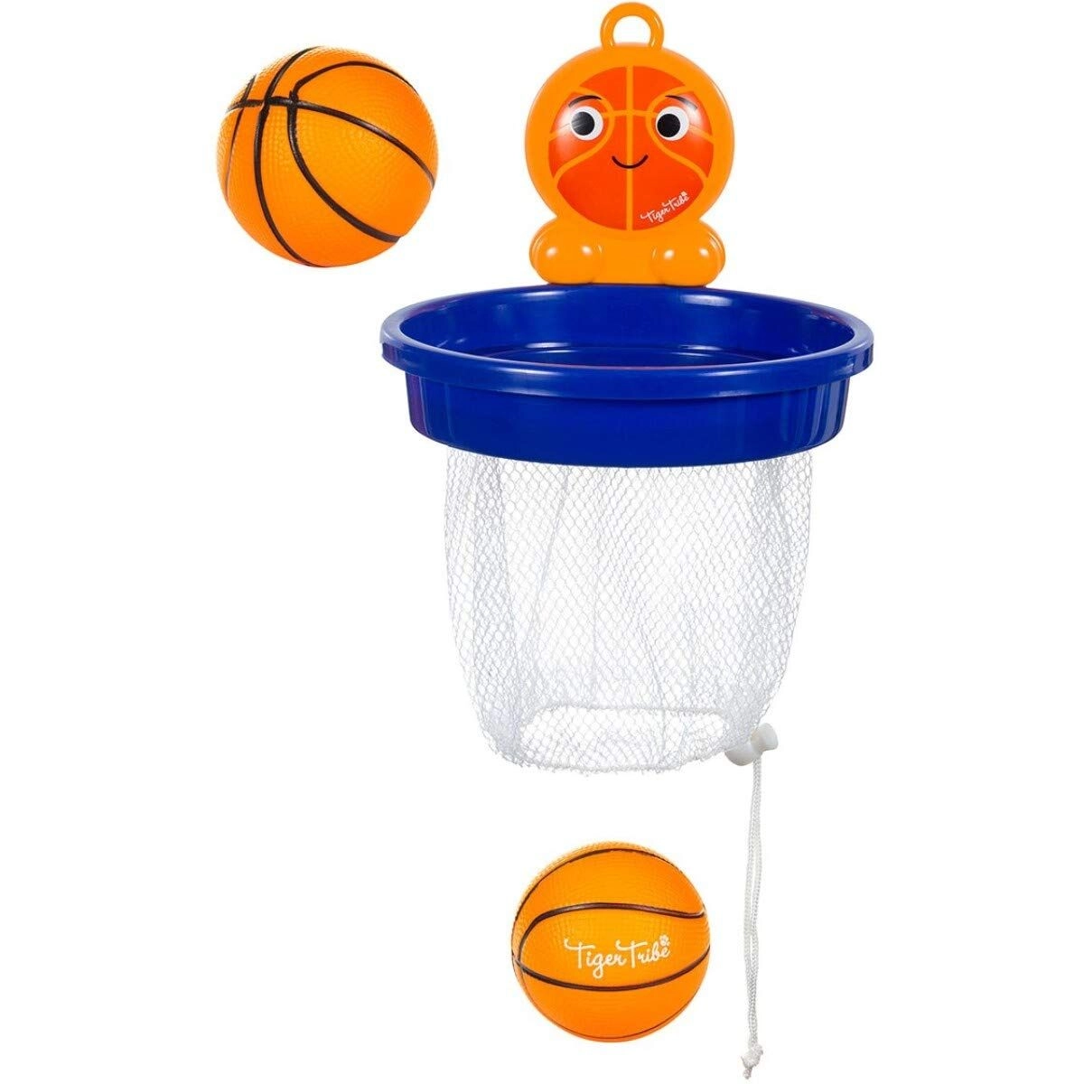 Tiger Tribe Bath Ball - 2 Mini basketballs 6cm Hoop 17cm