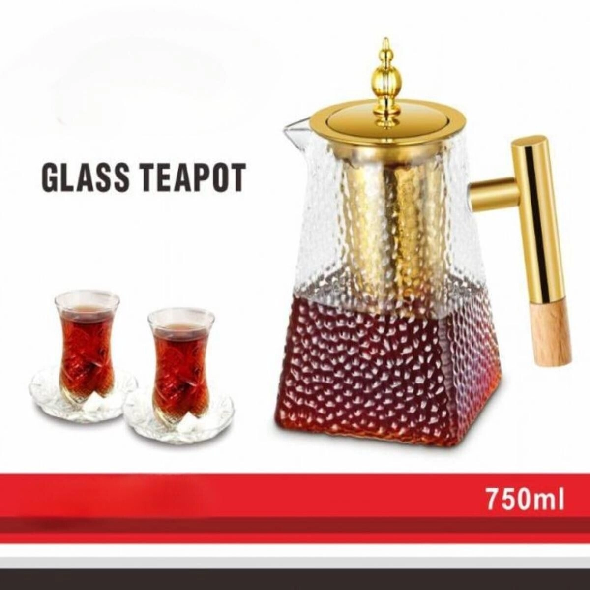 Glass Teapot - borosilicate glass 800ML