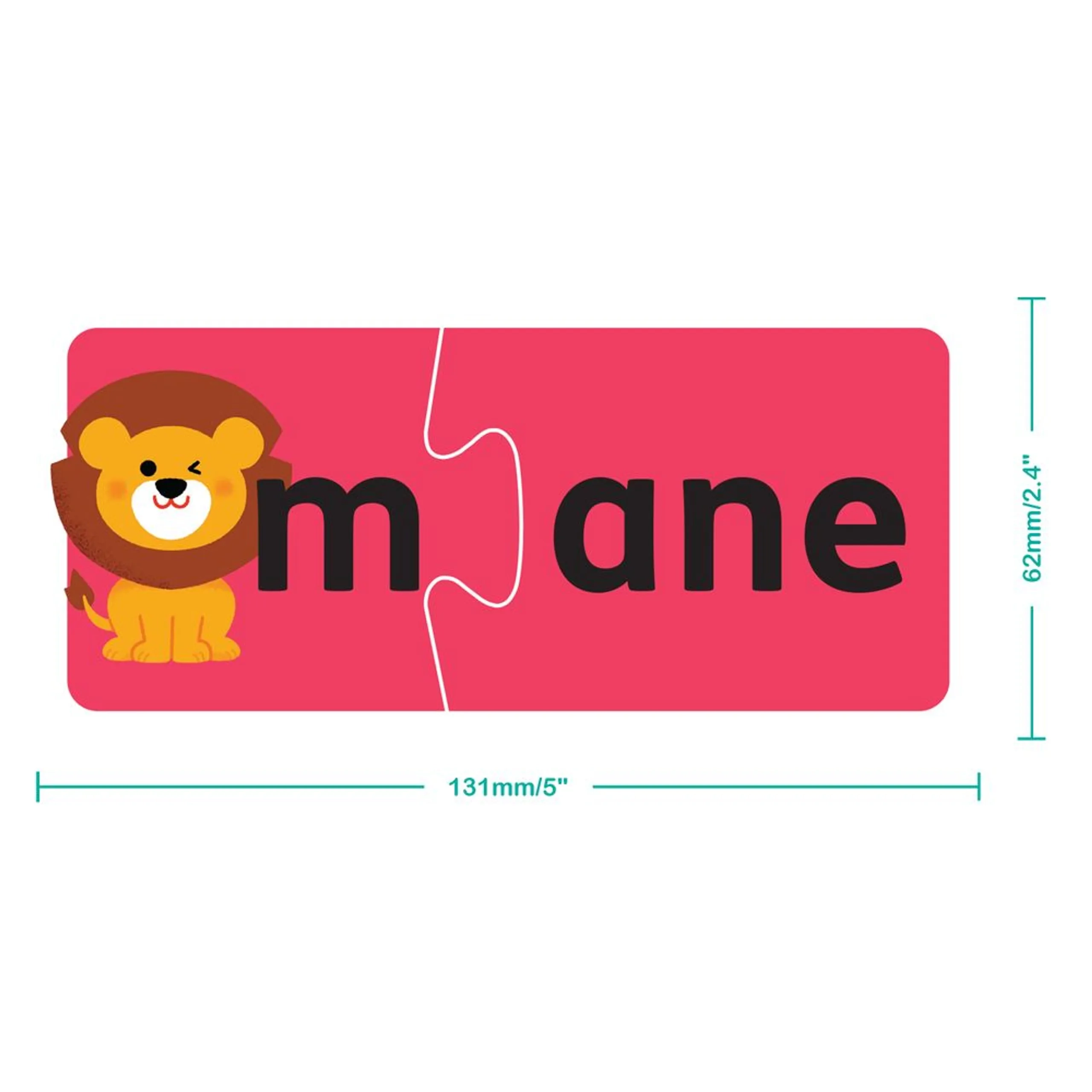 Match & Learn Jigsaw Puzzle & Book Set - Word Sounds - 3+ 60 pieces