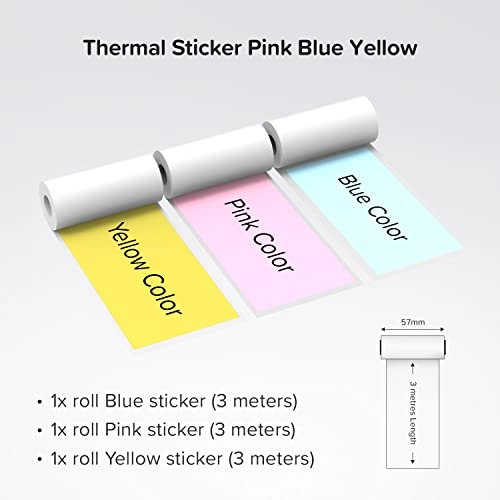 Thermal Sticker - 57mm x 26mm 3m roll x3
