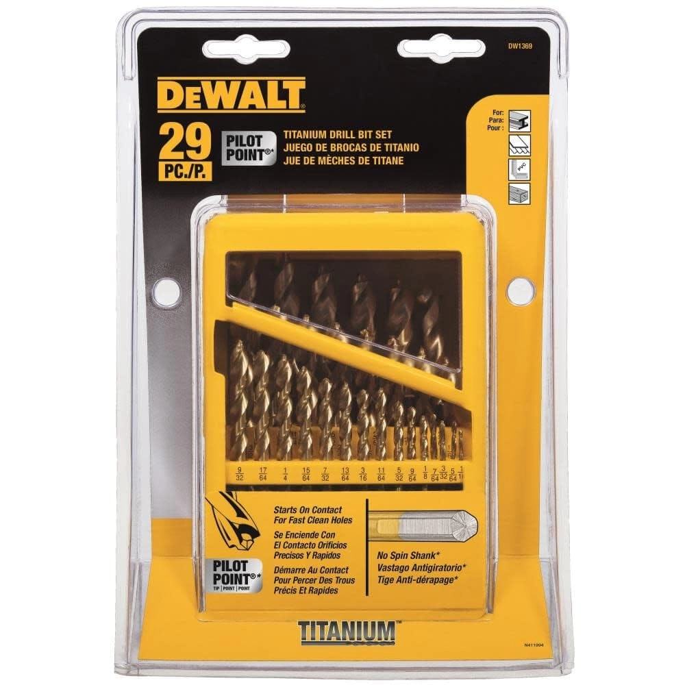 DeWALT Titanium Nitride Coated Drill Bit Set - 29-Piece