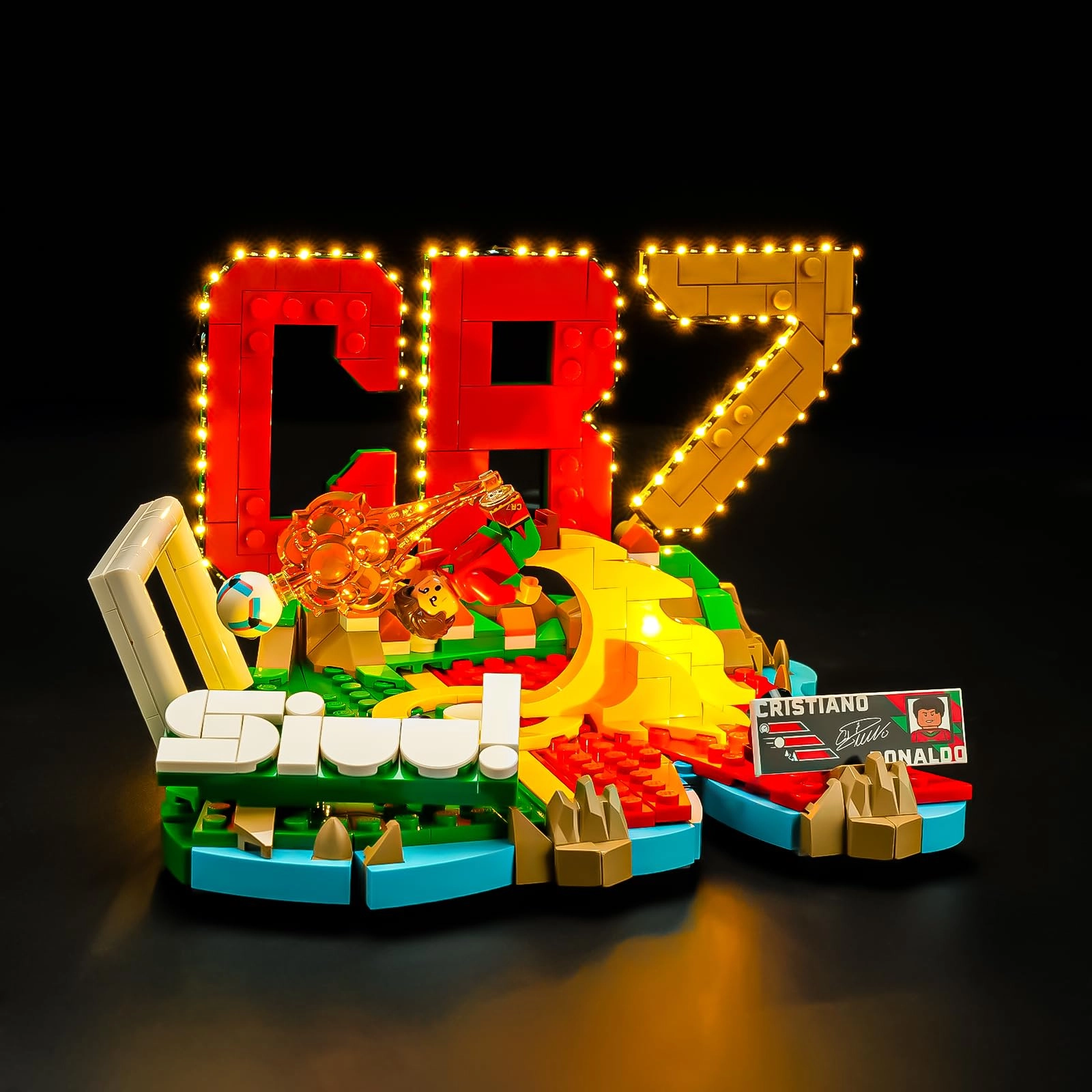 YEABRICKS LED Light for Lego-43012 Editions Cristiano Ronaldo - Multicolor