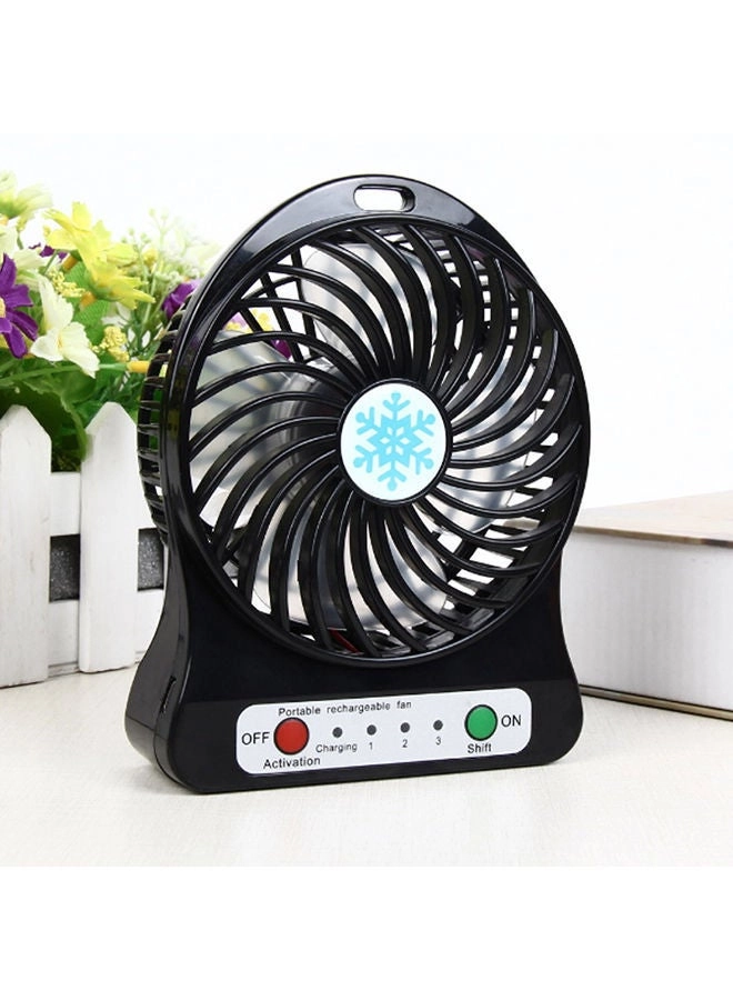 Portable Desk Led Fan - Blue