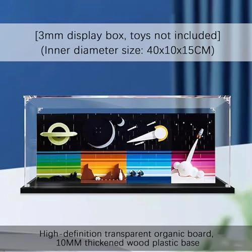 Acrylic Display Case for Lego 21340 - 40x10x15CM 2mm