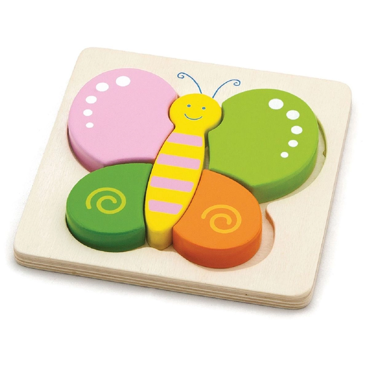 VIGA Handy Block Puzzle Butterfly - 3 +