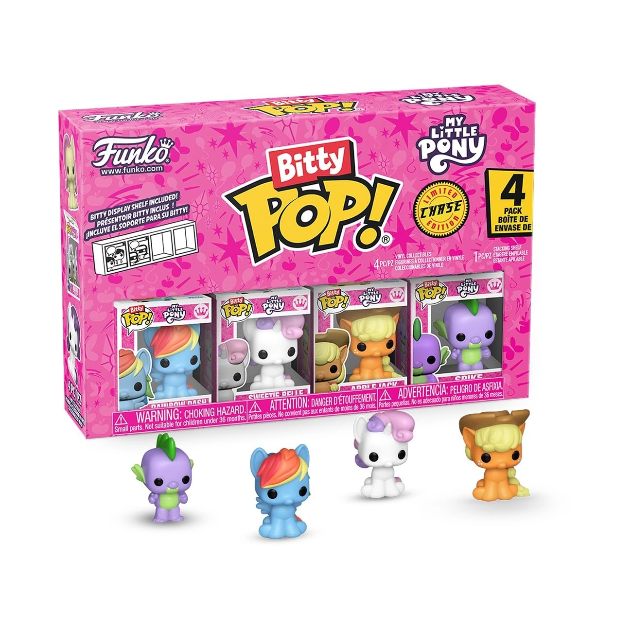 FUNKO Rainbow Dash + Sweetie Belle + Applejack + Spike - My Little Pony (92501)