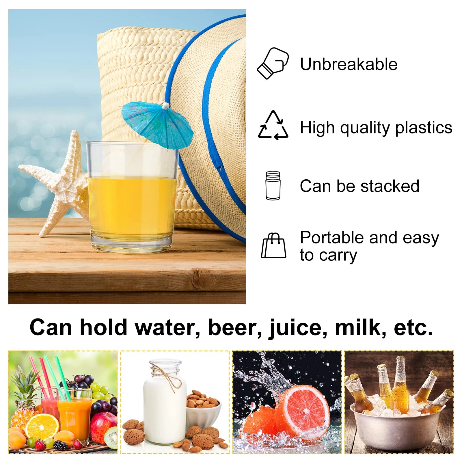Plastic Tumbler - 24 pcs