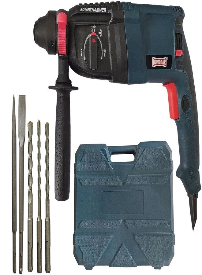 Electric Hammer Reversible Drill - 1250W 26mm 3Pc SDS Bit