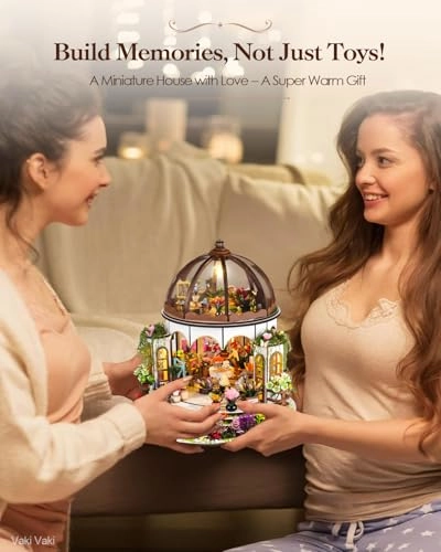 Miniature House Kit - LED Light Book Nook