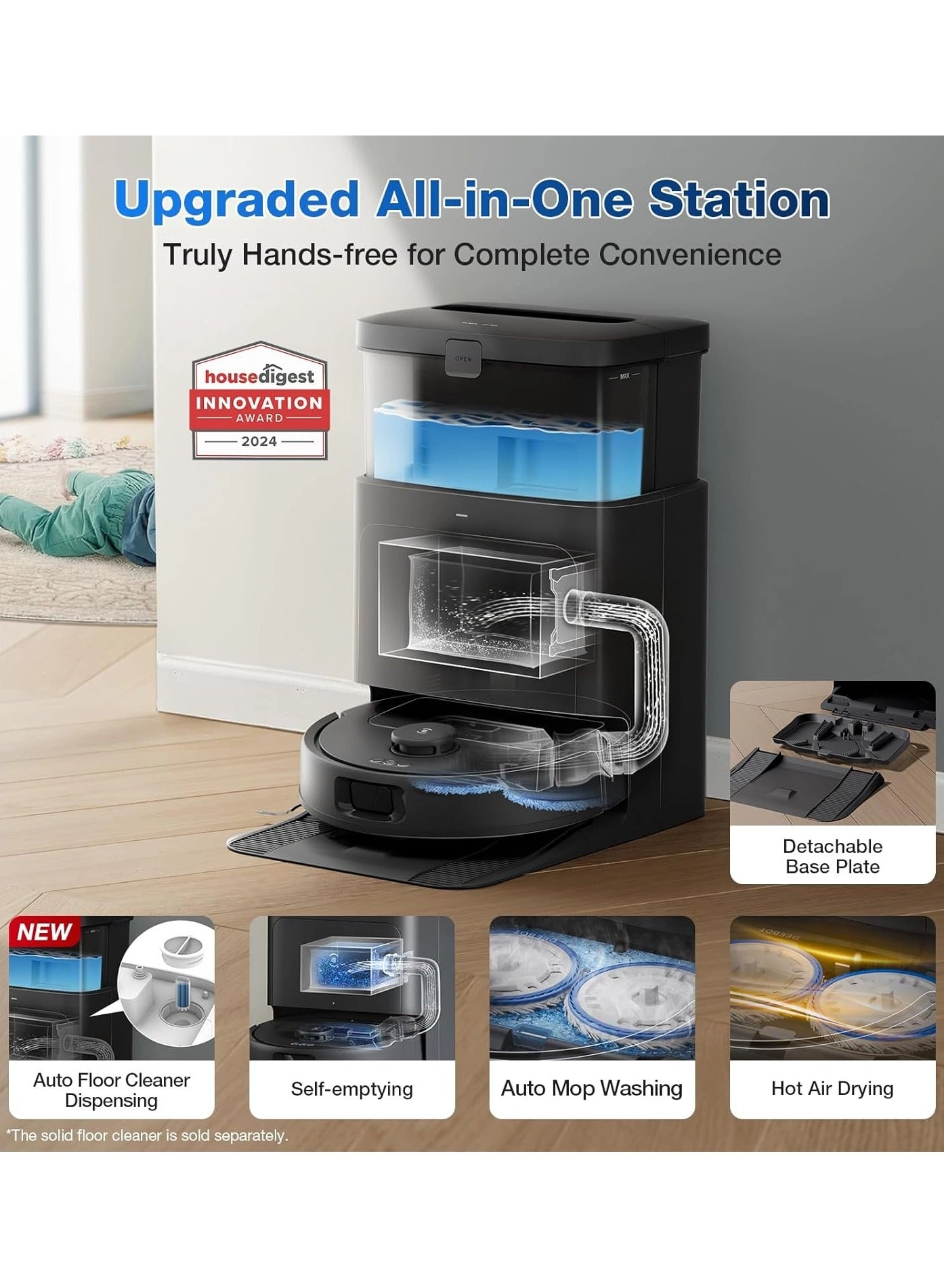 DEEBOT N30 PRO OMNI - OMNI Station, Self-Empty Station