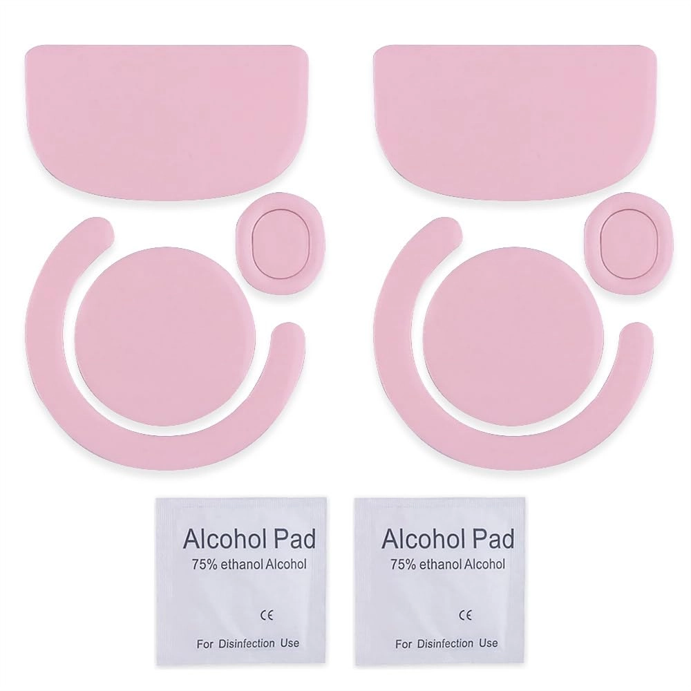 Rounded Curved Edges Mouse Skatez - 2 Sets Gray