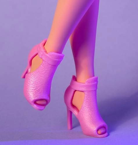 Barbie Looks - Brown Hair Shimmery Pink Strapless Dress Ages 6+