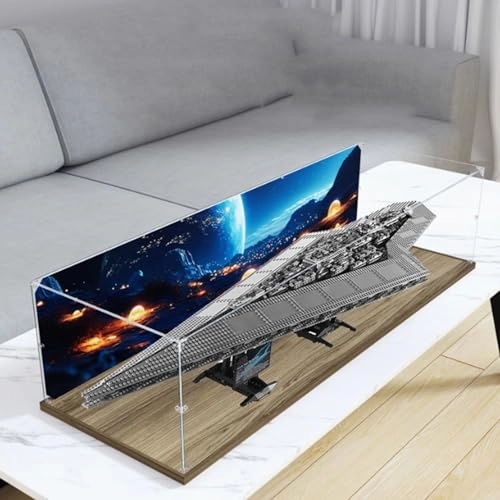 Acrylic Display Box for LEGO 10221 Super Star Expulsion Model - Acrylic 3mm thickness