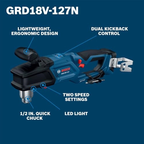 GRD18V-127 - 18V High Torque Right Angle Drill