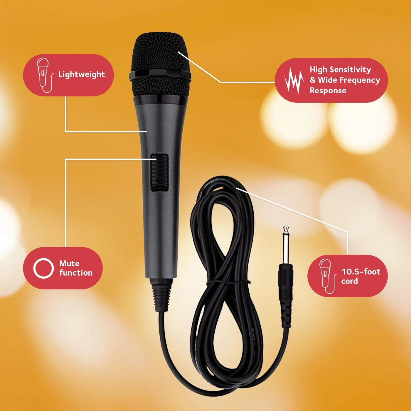 Wired Microphone 3.5mm-Mini-Jack Microphone