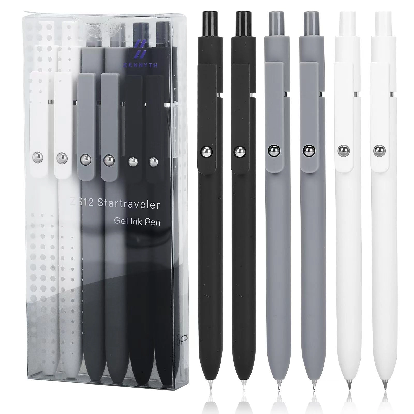 Gel Pens - 6 Pcs 0.5mm