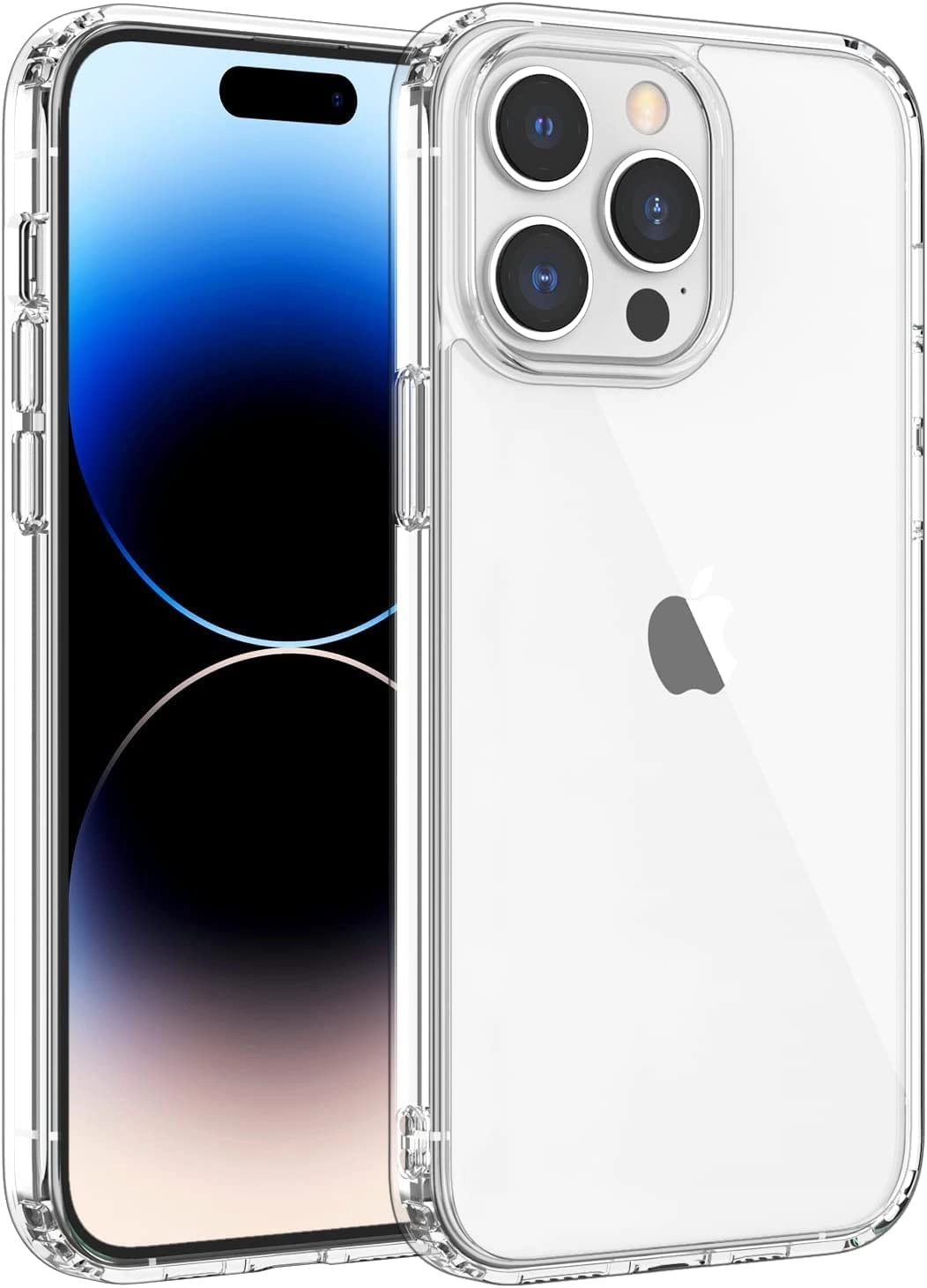 Akzun Trading Clear Case - Thermoplastic Polyurethane Shockproof Silicone Cover for iPhone 14 Pro Max