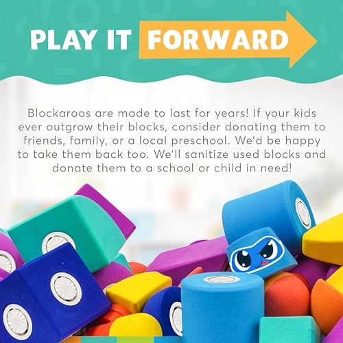 Magnetic Foam Bath Building Blocks - 50-Piece Trunk Set Multicolor